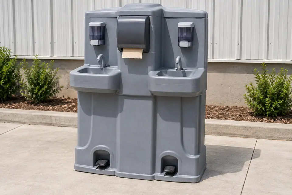 Freestanding portable handwashing equipment